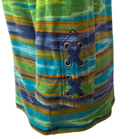 Lauren Jeans Co Ralph Lauren‎ Multi Color Striped Top - Picture 7 of 13